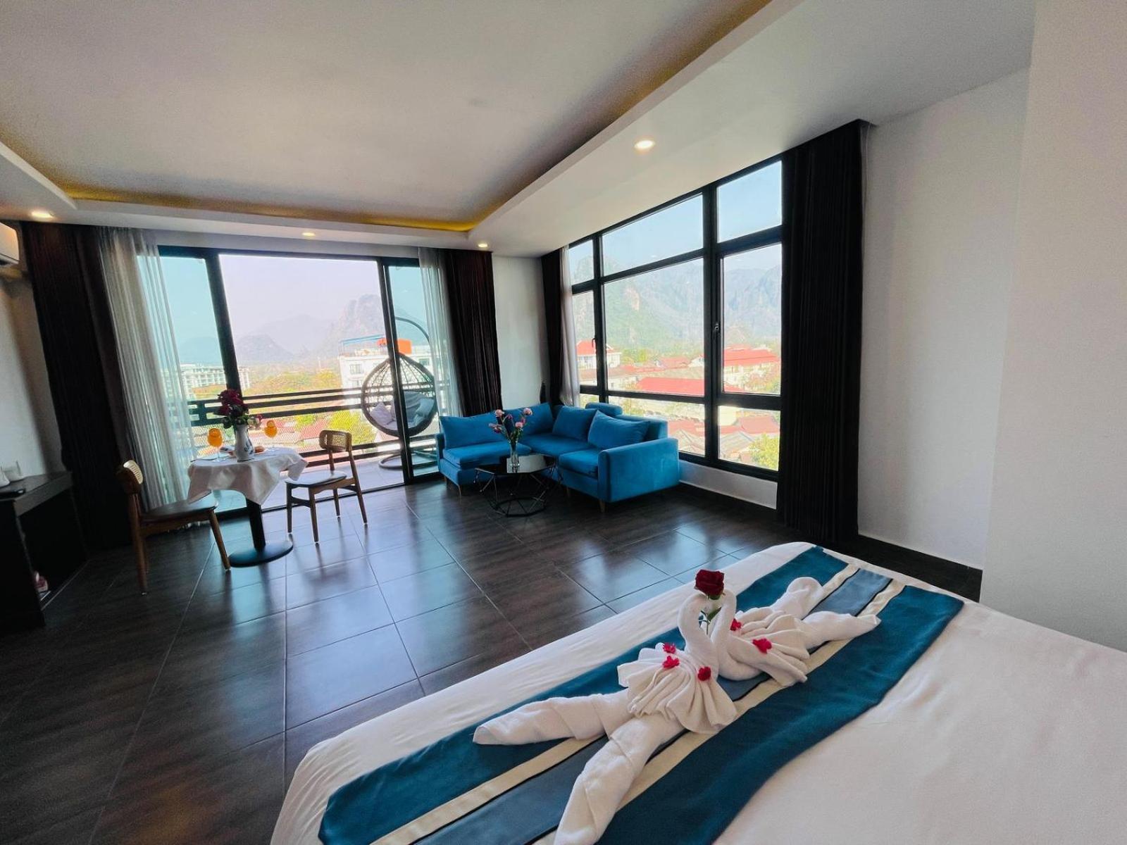 Vang Vieng Topview Hotel 外观 照片